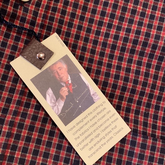 NWTS Daniel Cremieux Classics tailored fit mens L long sleeve cotton button down - Picture 3 of 7